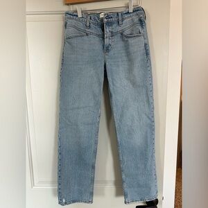 Light Blue Women's Straight-Leg Jeans